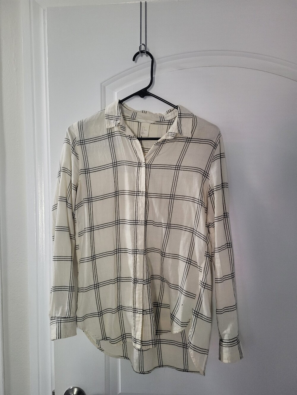 set of 3 button down plaid flannel shirts work corporate - Picture 2 of 4